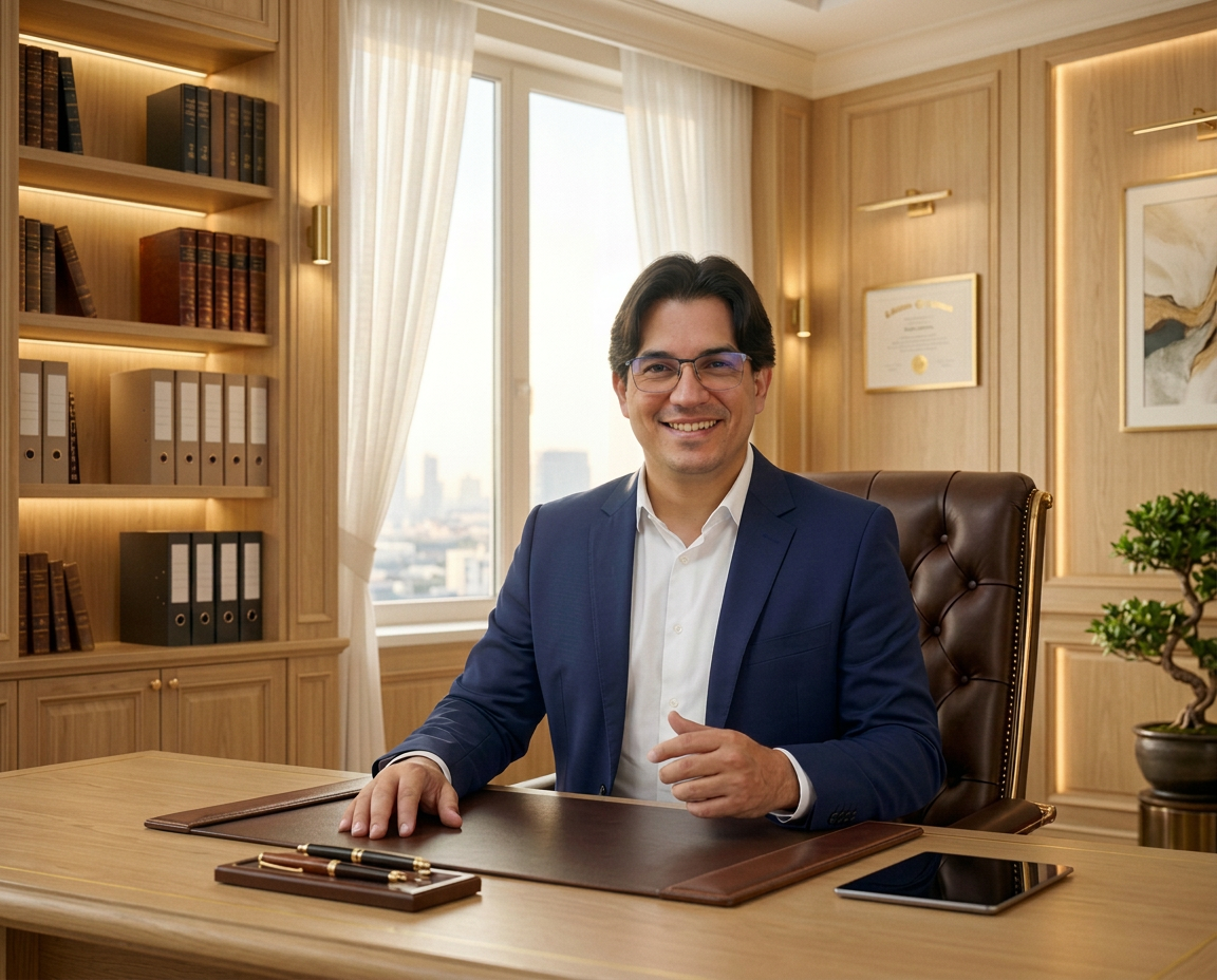 Contador profissional em reunião